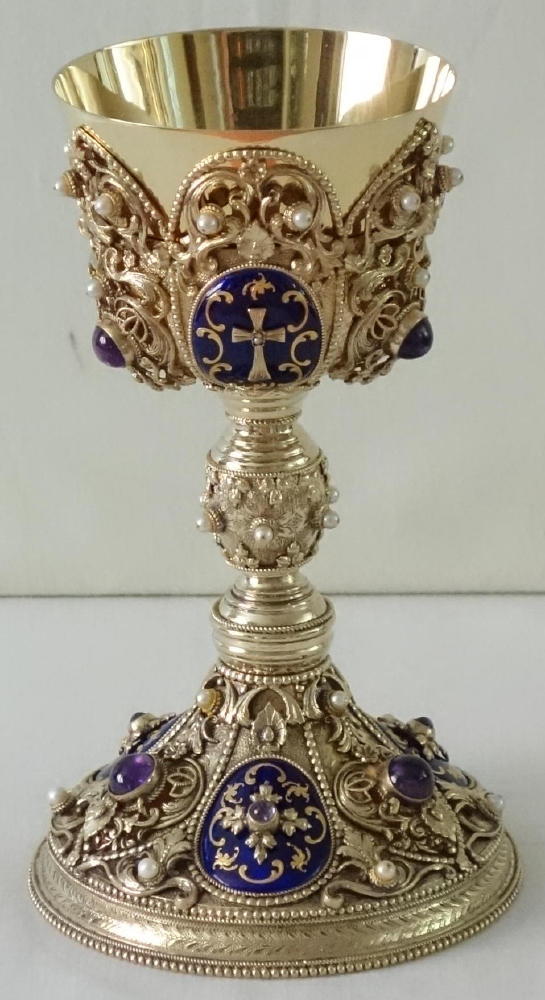 silver wedding chalice